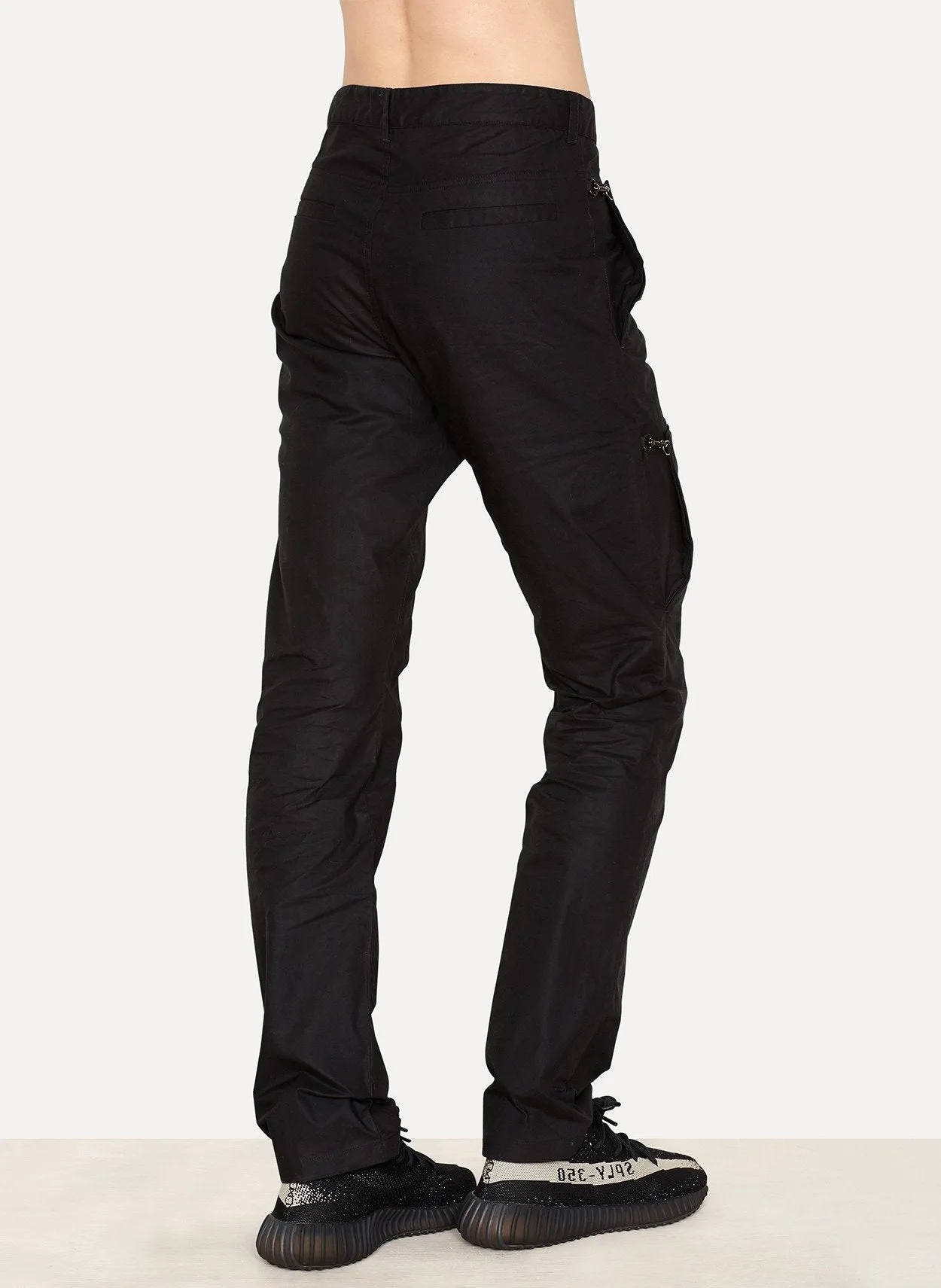 Oiled Cotton Cargo Pants