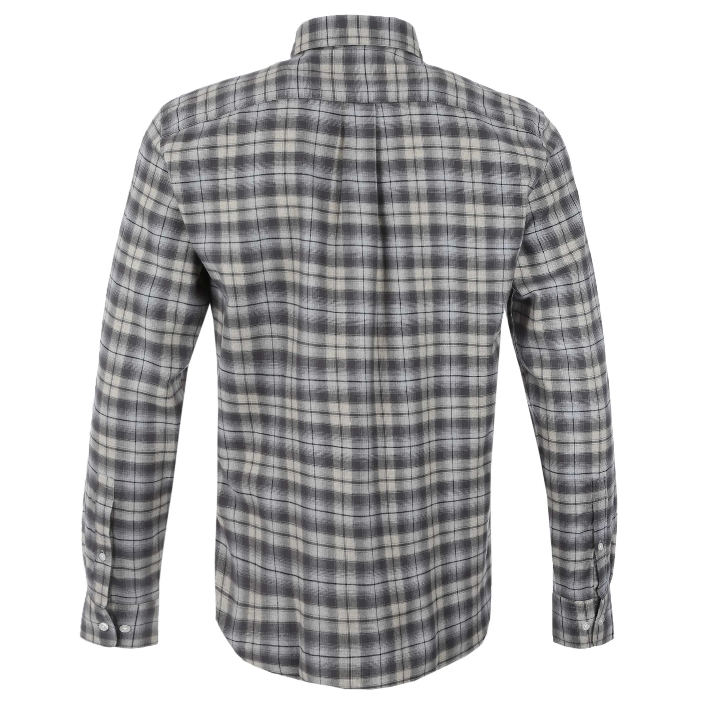 Oliver Sweeney Censo Shirt in Grey Navy Check