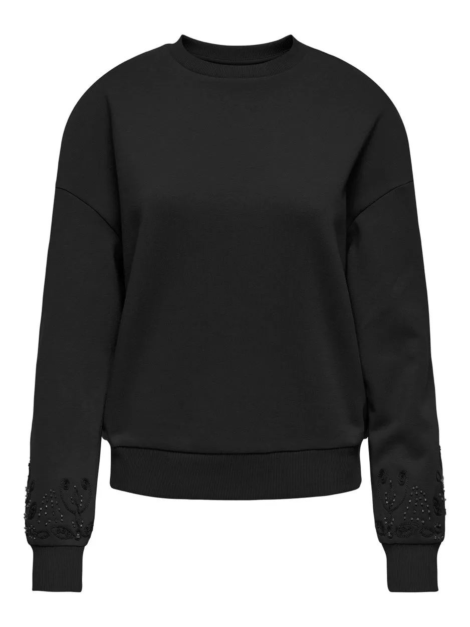 Onlcora L/s O-neck Swt - Zwart