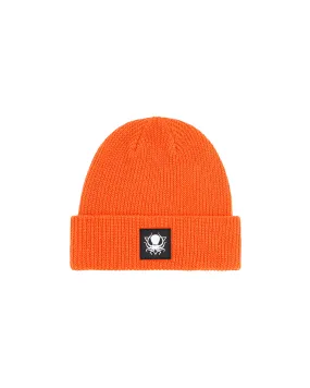 ORANGE RUBBER PATCH BEANIE