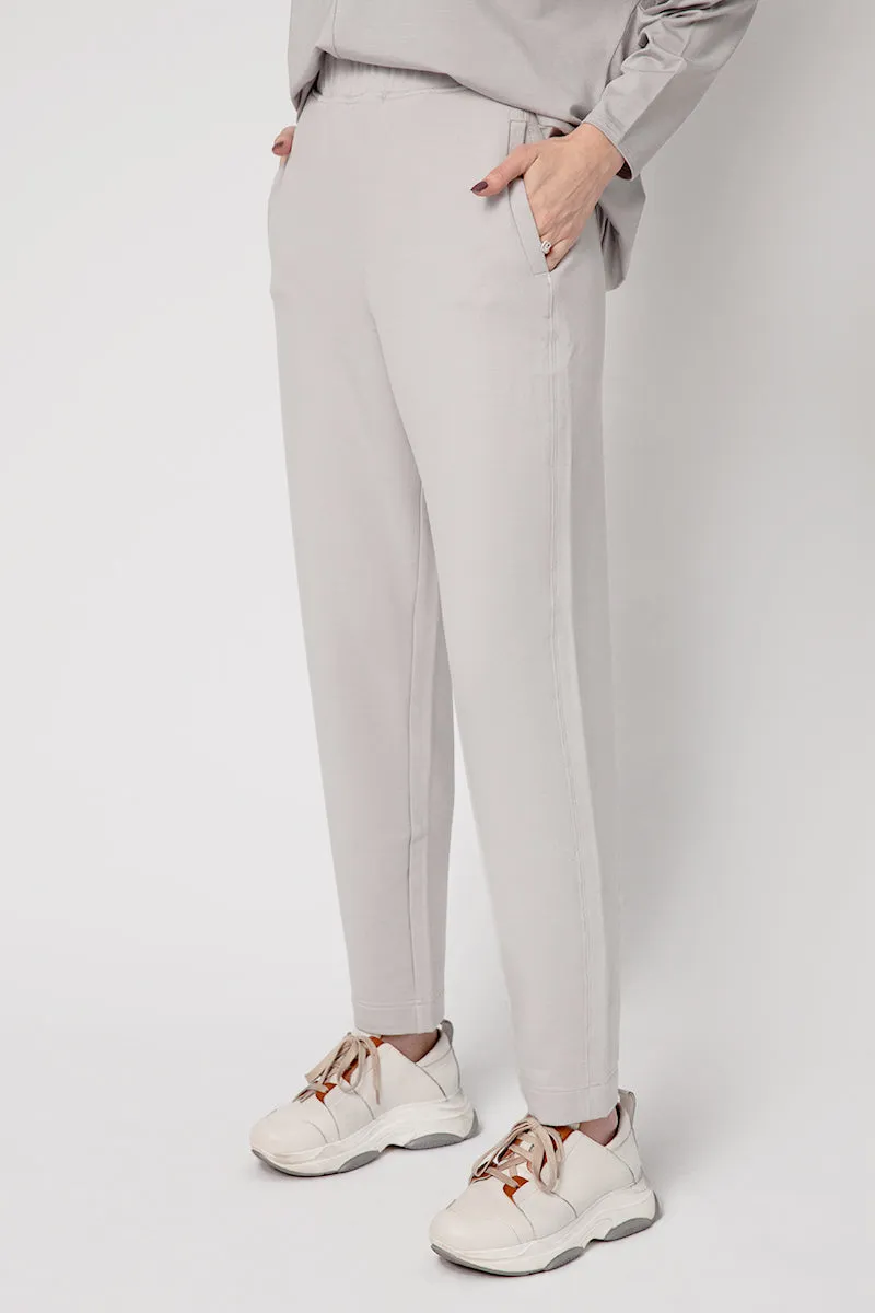 Ottanta Jersey Trousers in Cemento