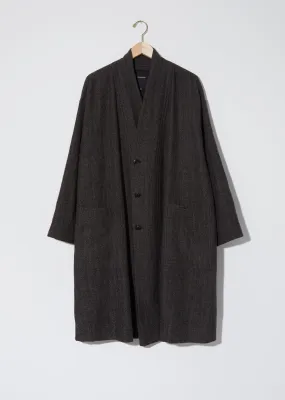 Oversized Wool Coat — Brown