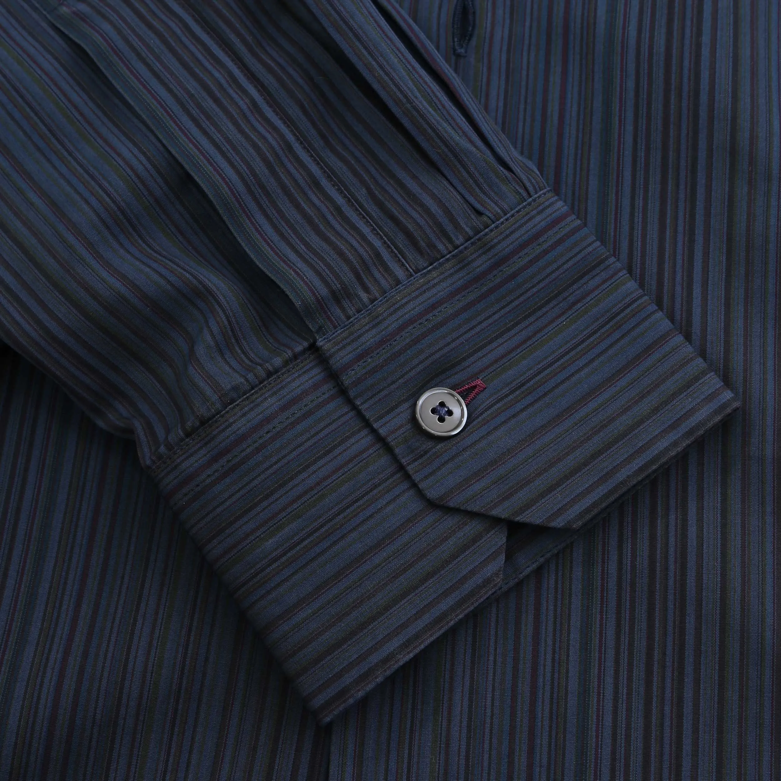 Paul Smith Stripe Slim Fit Shirt in Petrol Blue