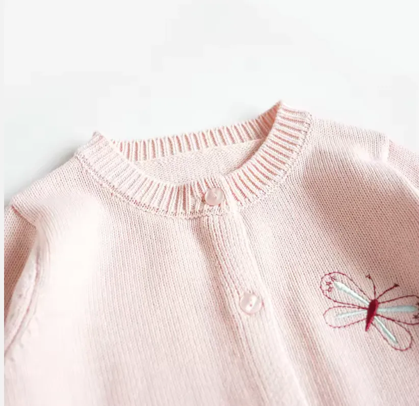 Pink Bunny Knit Cardigan