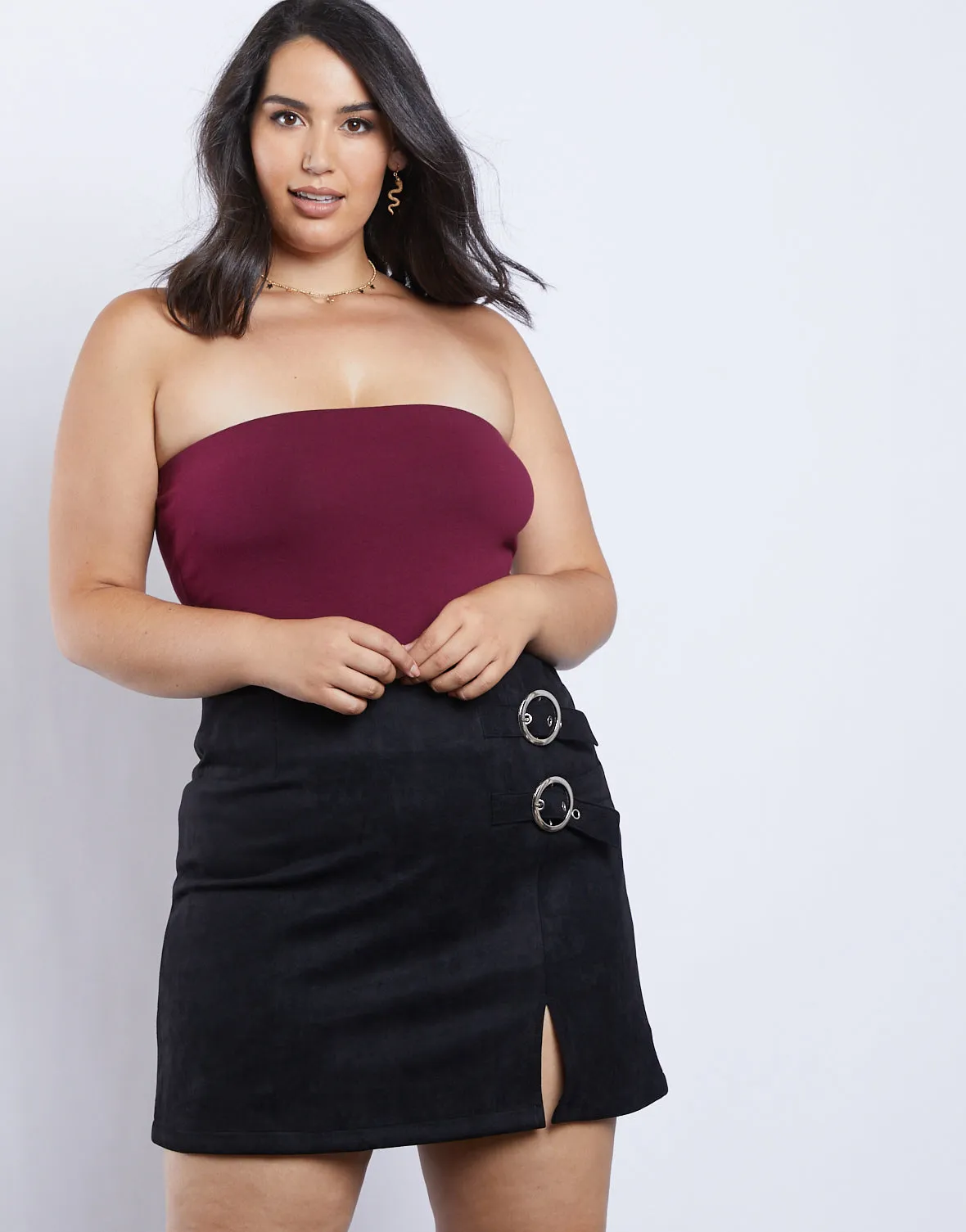 Plus Size Clair Strapless Bodysuit