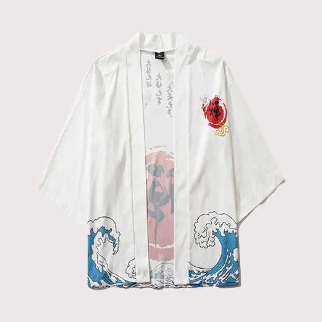 Printed Kimono Robe