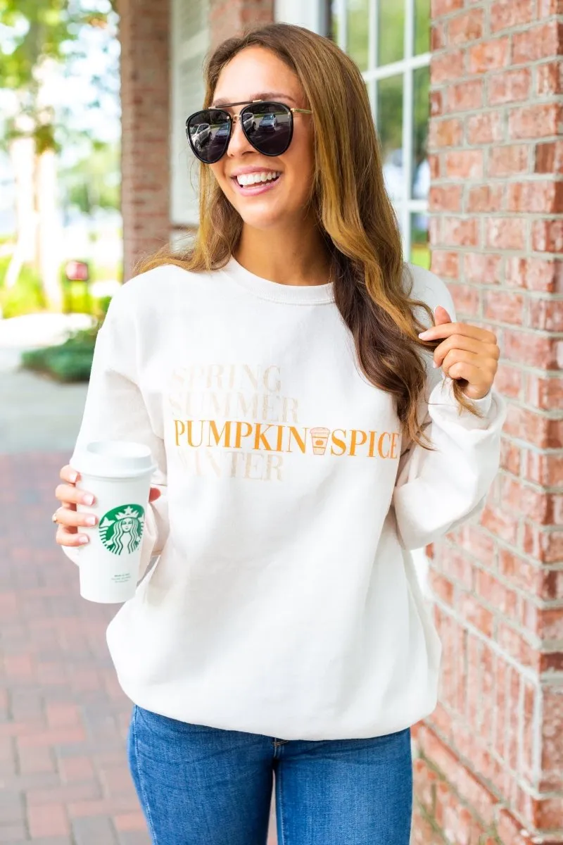 'Pumpkin Spice Season' Crewneck Sweatshirt