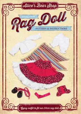 Rag Doll Pattern and Instructions - Gypsy Outfit to fit our 54cm / 21inch Rag Doll