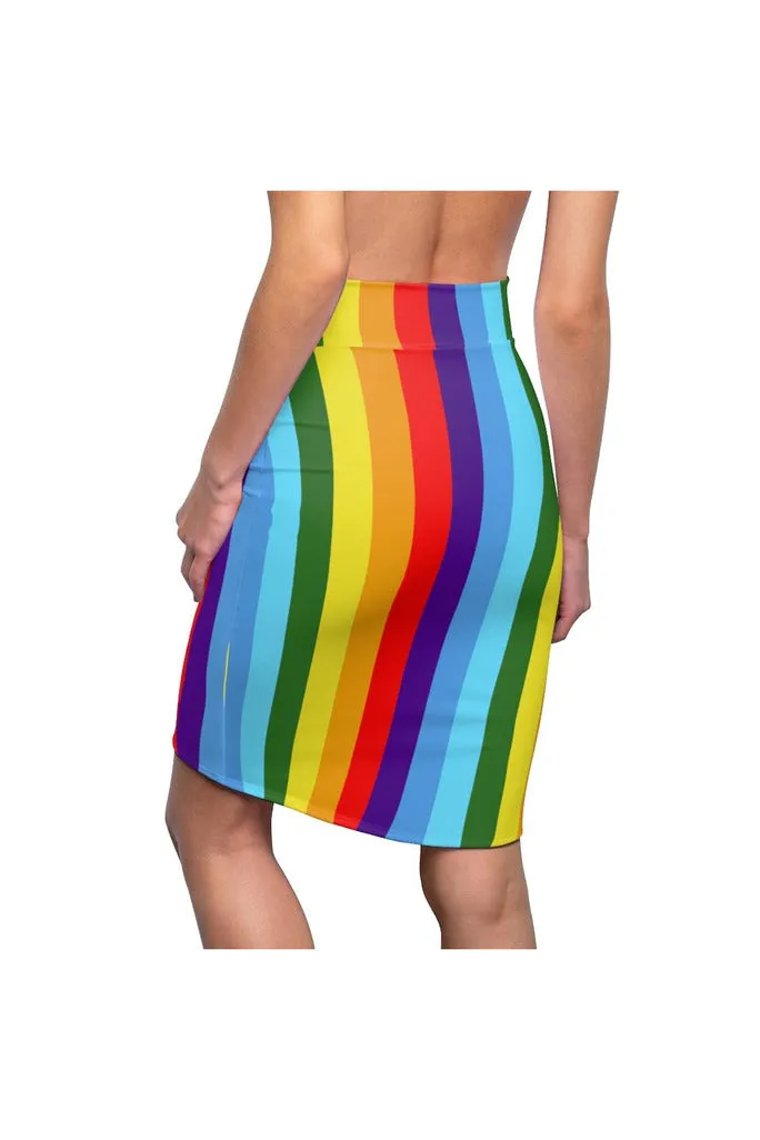 Rainbow ROYGBIV Women's Pencil Skirt