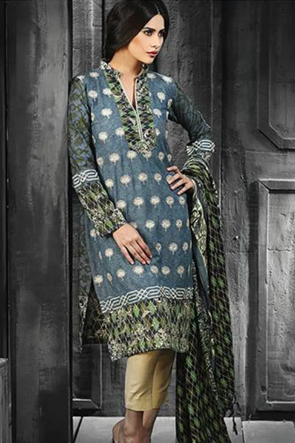 RajBari Silk Karandi Winter Collection 2015 - 4A