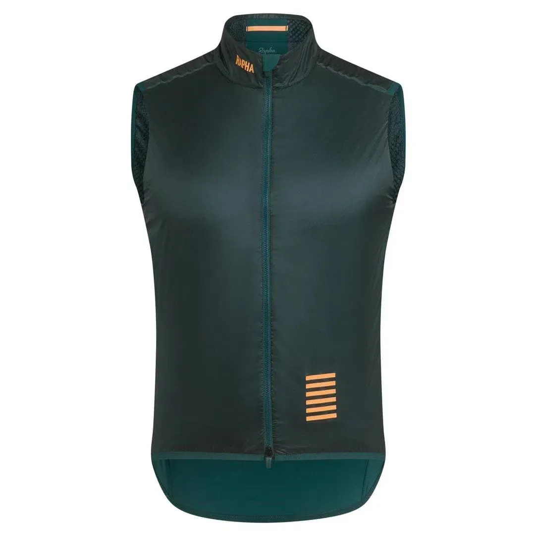 RAPHA Pro Team Insulated Gilet - SMP Dark Green/Peach