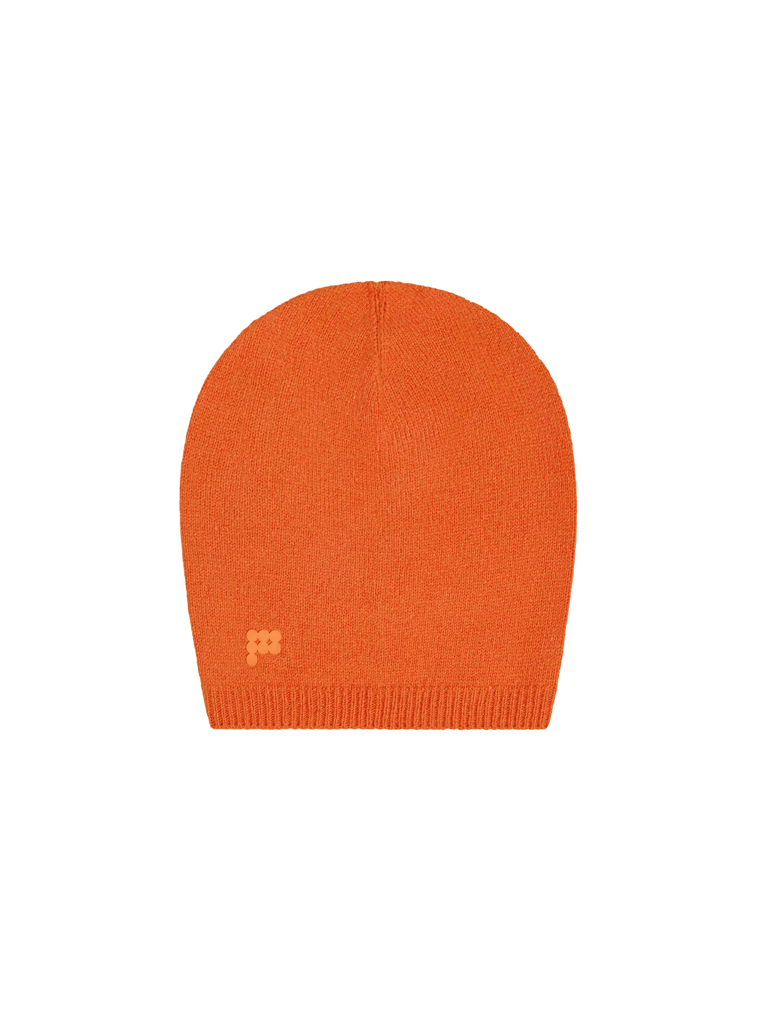 Recycled Cashmere Beanie—cinnamon orange