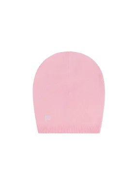 Recycled Cashmere Beanie—sakura pink