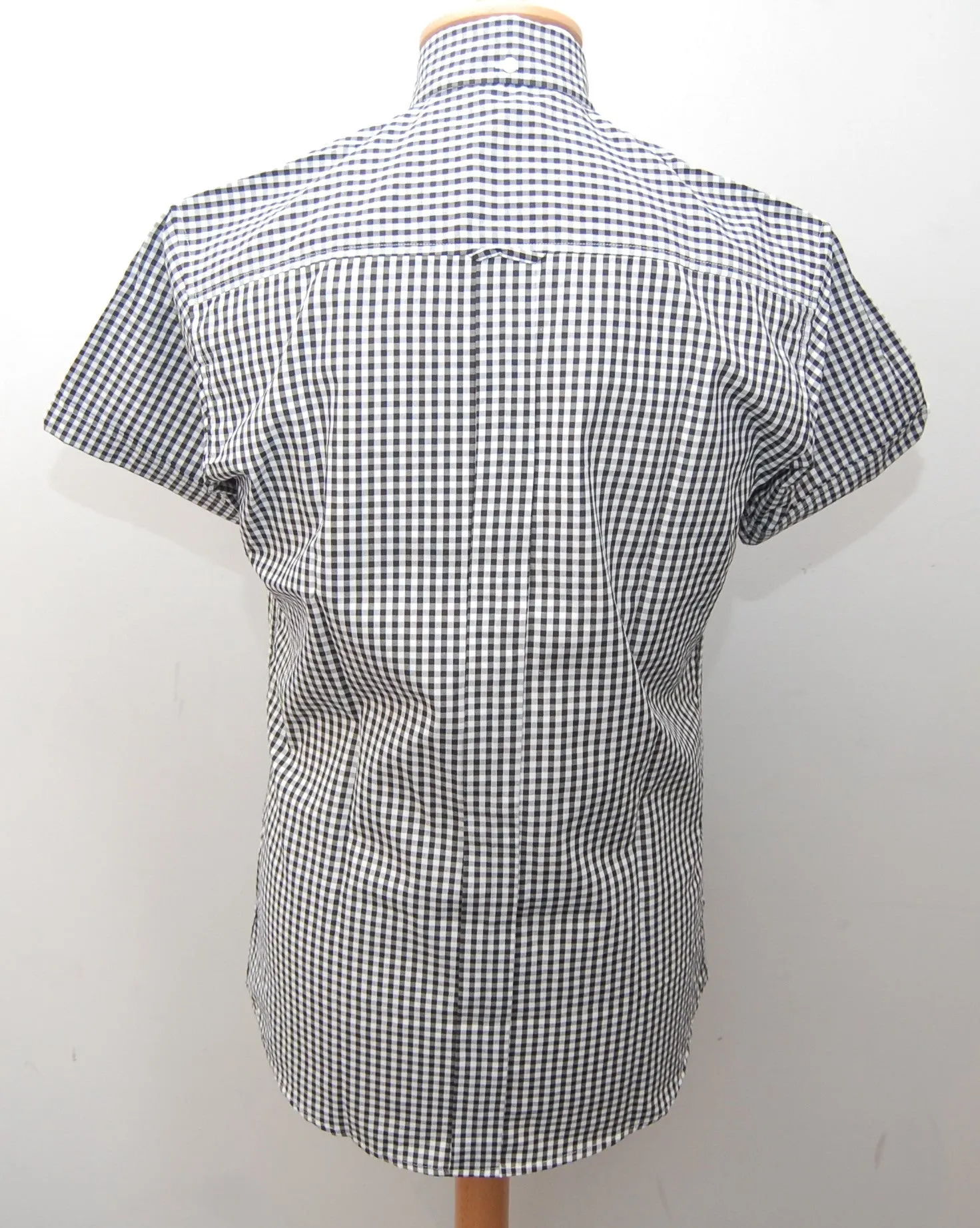 Relco Black Gingham Short Sleeve Shirt