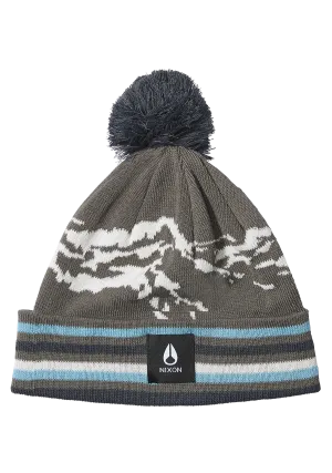 Ridge Pom Beanie - Gray / Multi