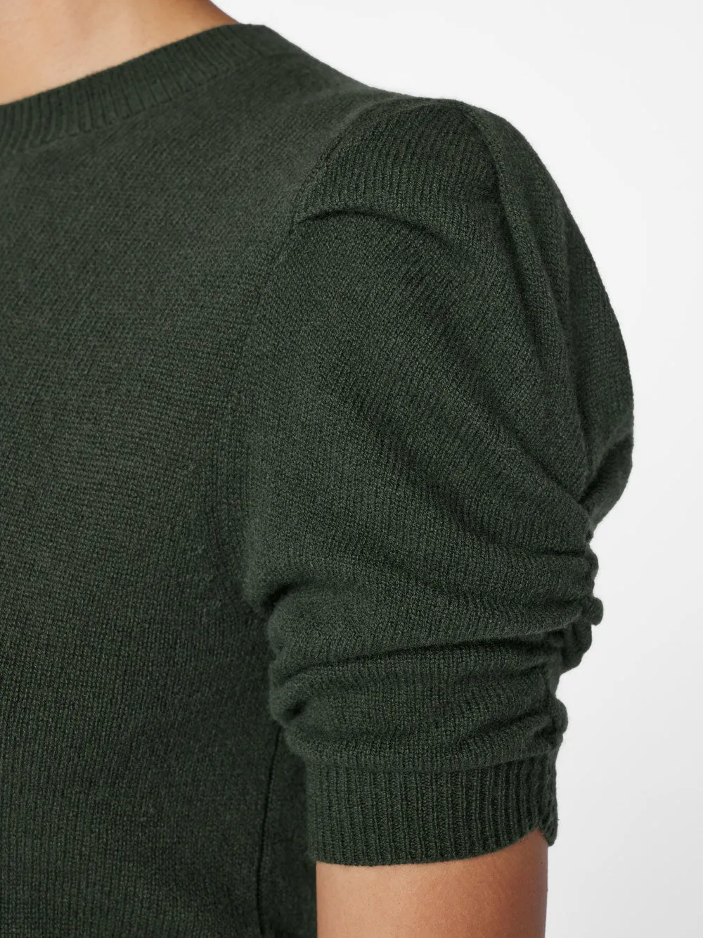 Ruched Sleeve Cashmere Sweater -- Surplus