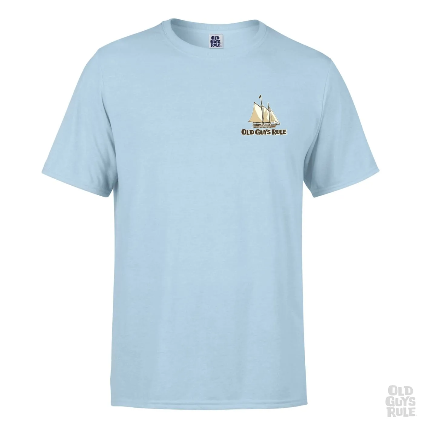 'Sailing Through Life' T-Shirt - Light Blue