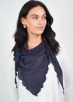 Sassoon Cashmere/Bamboo Scarf - Navy