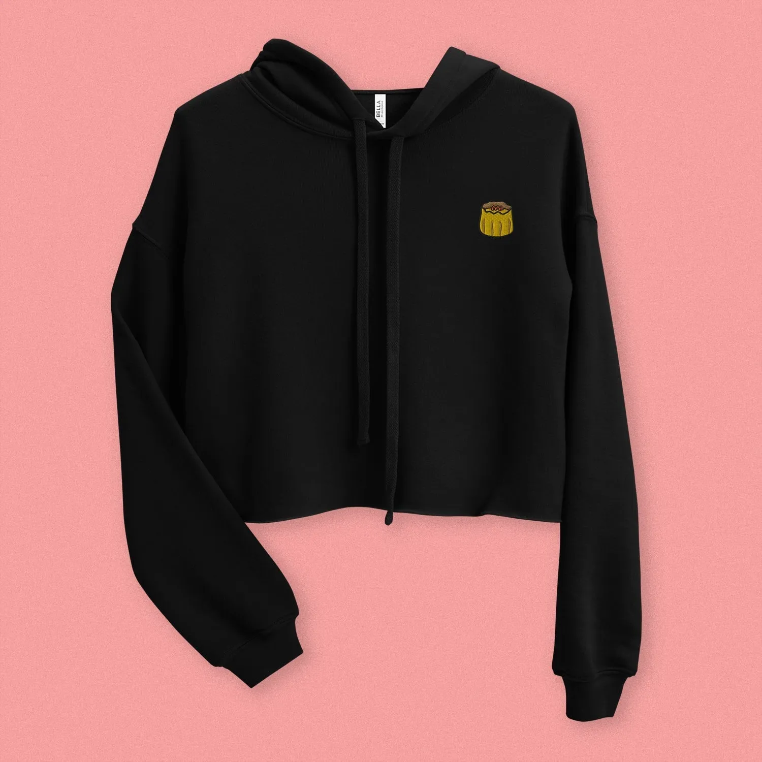 Shumai Embroidered Crop Hoodie