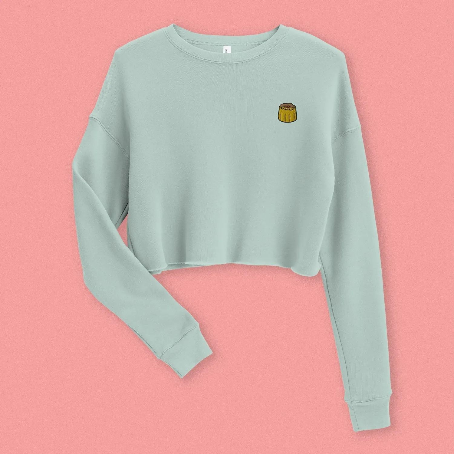 Shumai Embroidered Crop Sweatshirt