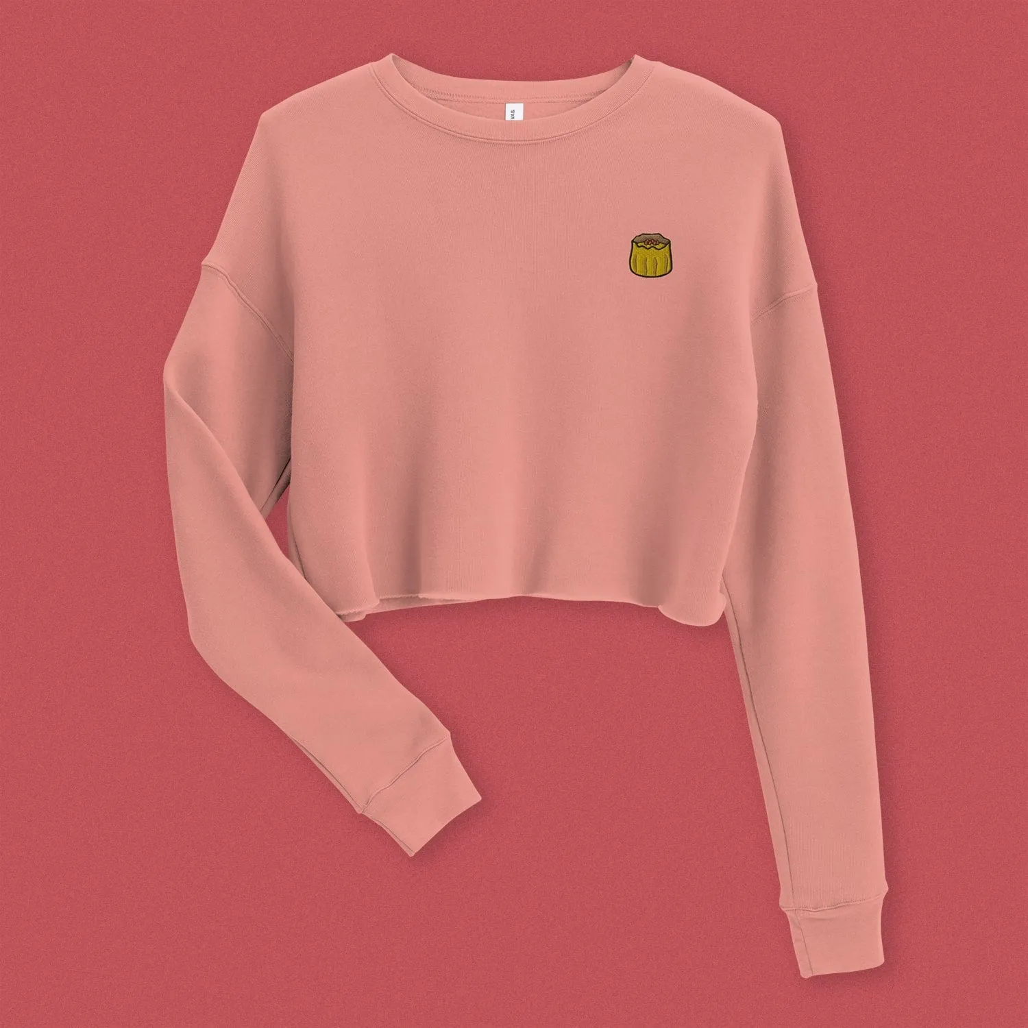 Shumai Embroidered Crop Sweatshirt