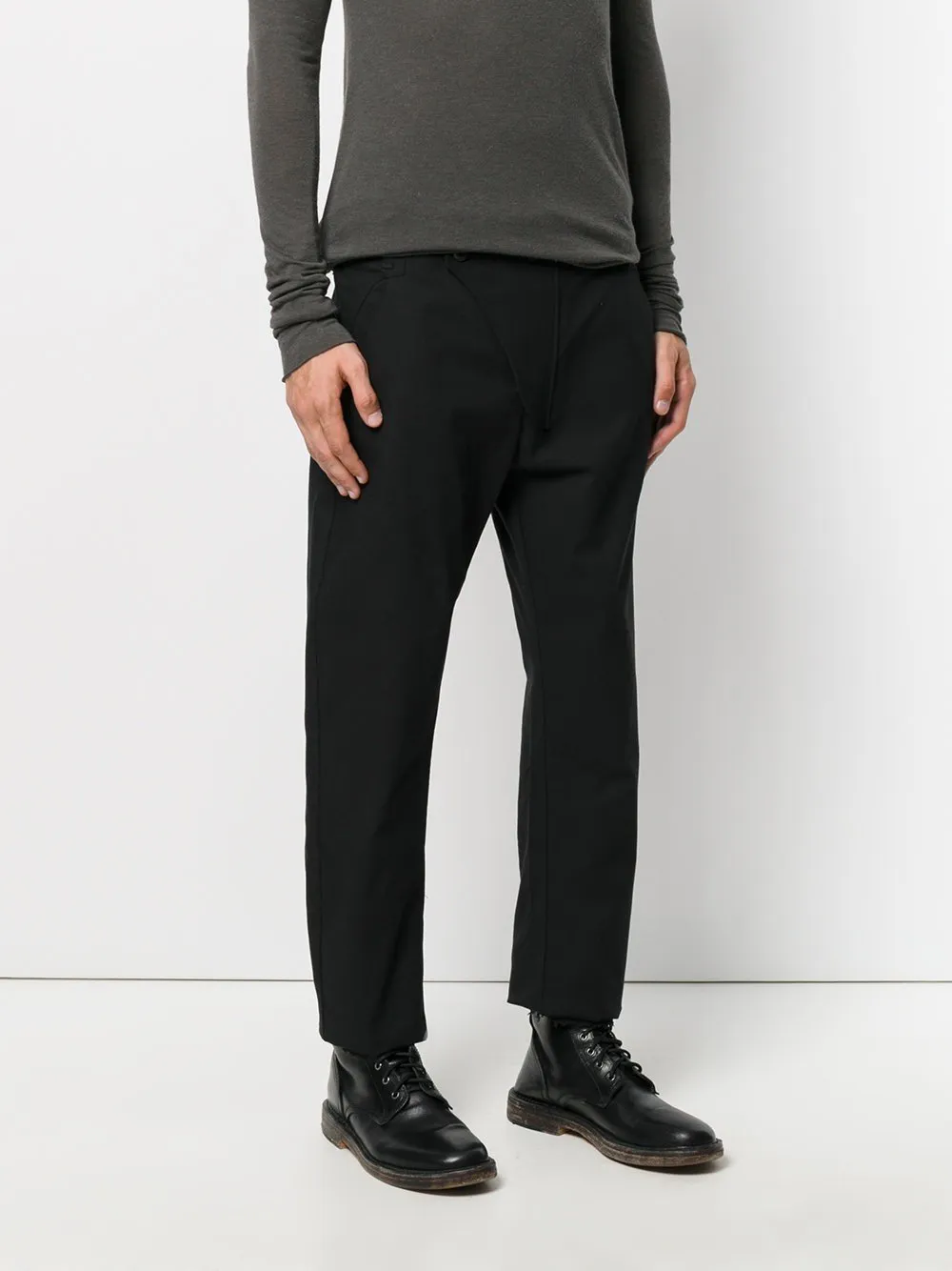 Slim Tailored Trousers Black