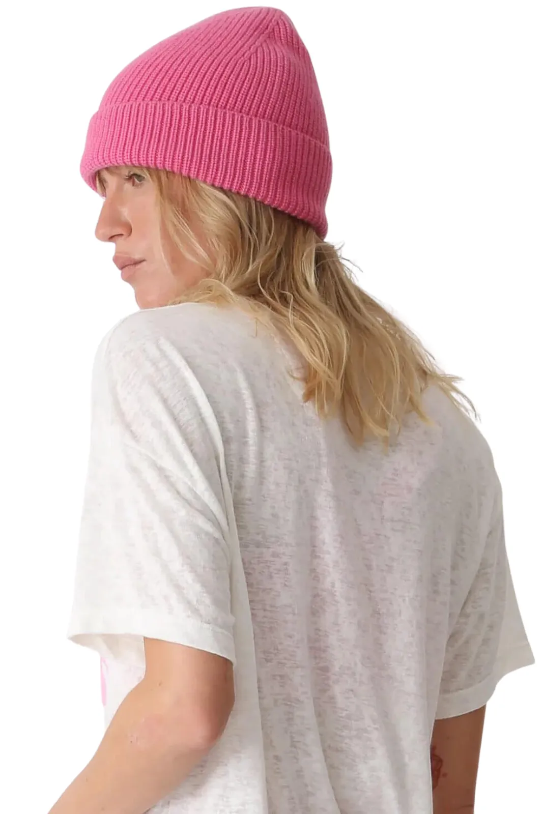 Stanton Knitted Beanie, Magenta