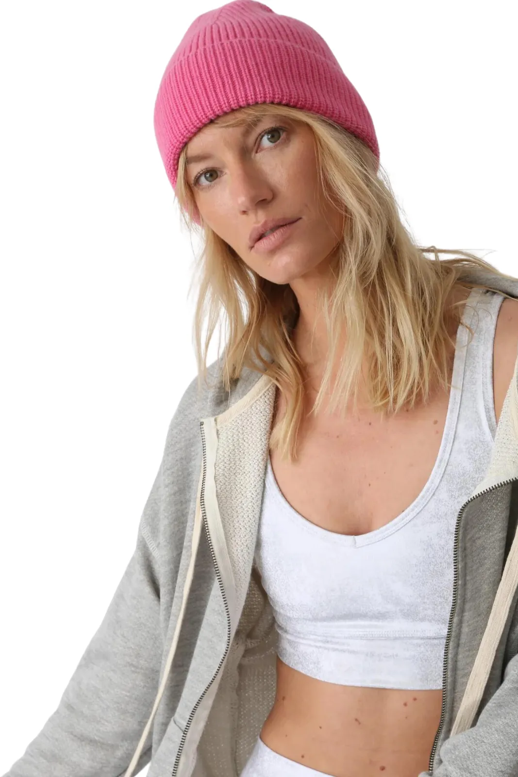 Stanton Knitted Beanie, Magenta