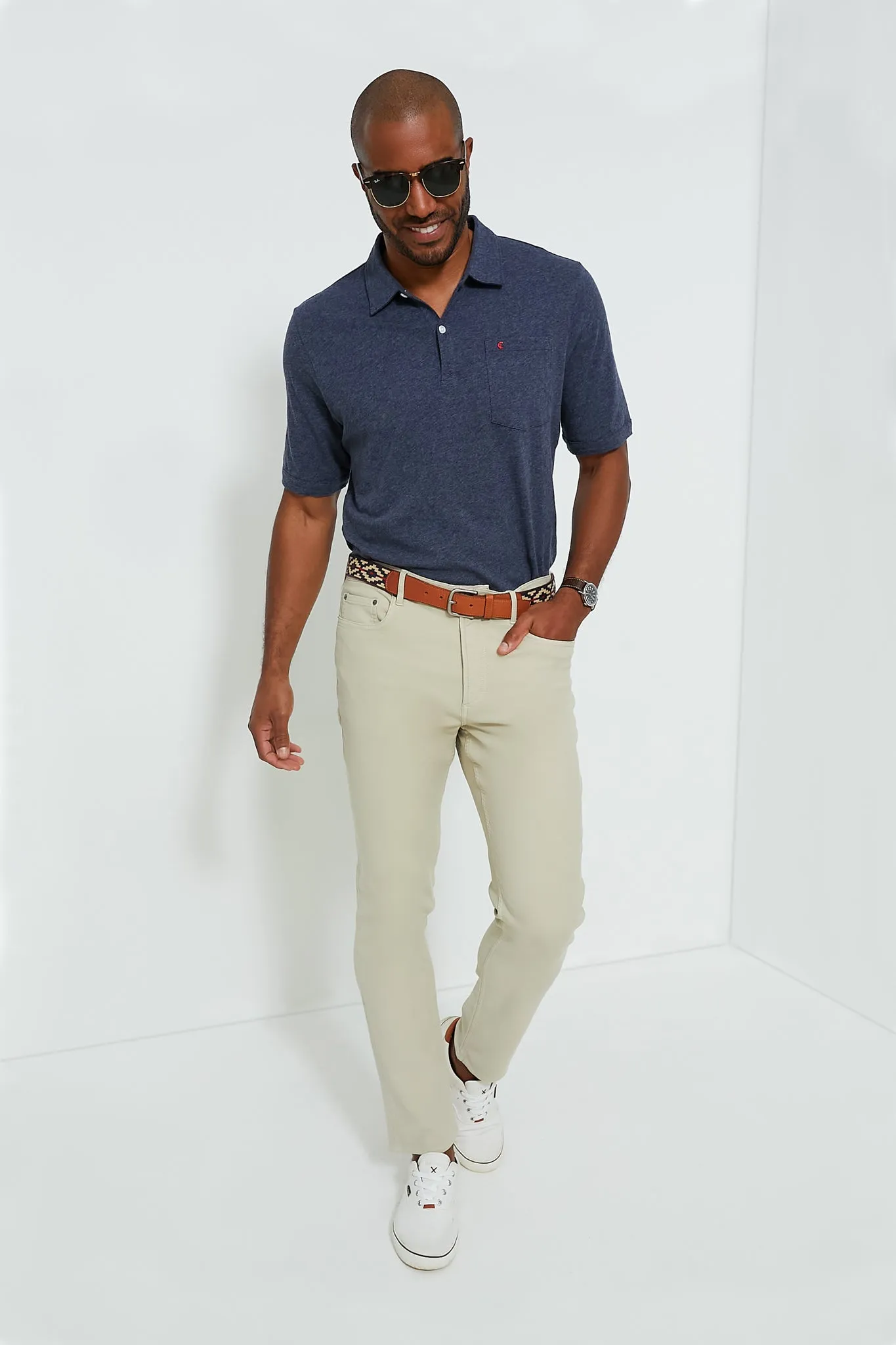 Stone Stretch Terry 5 Pocket