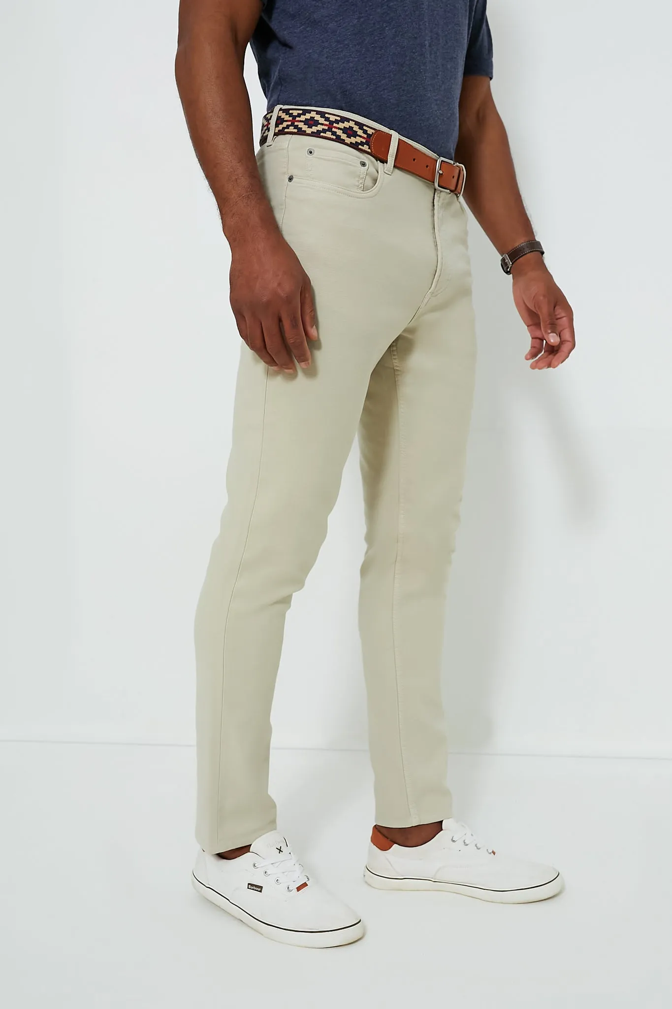 Stone Stretch Terry 5 Pocket