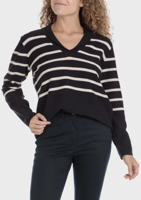 Striped Sweater - Blue / Navy