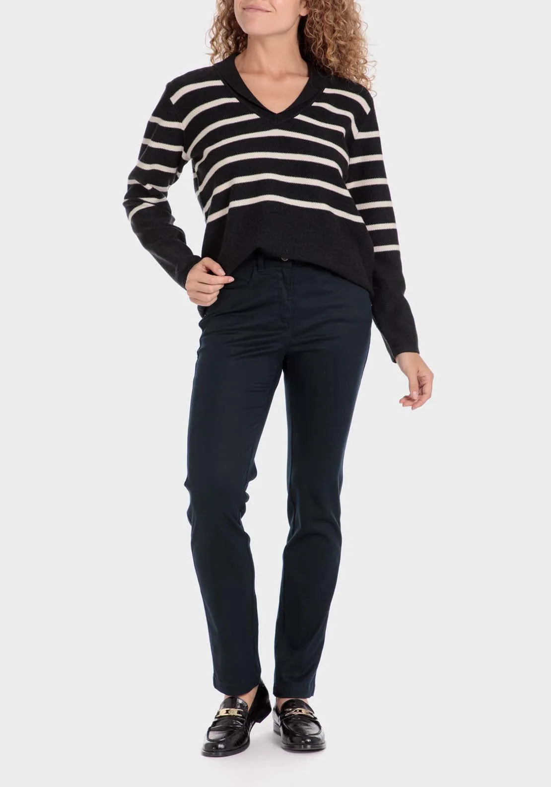 Striped Sweater - Blue / Navy