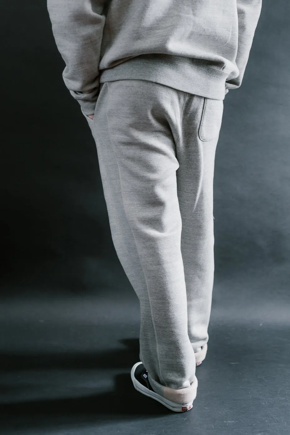 Sweatpants Fleeced Foxfibre® - Heather Grey