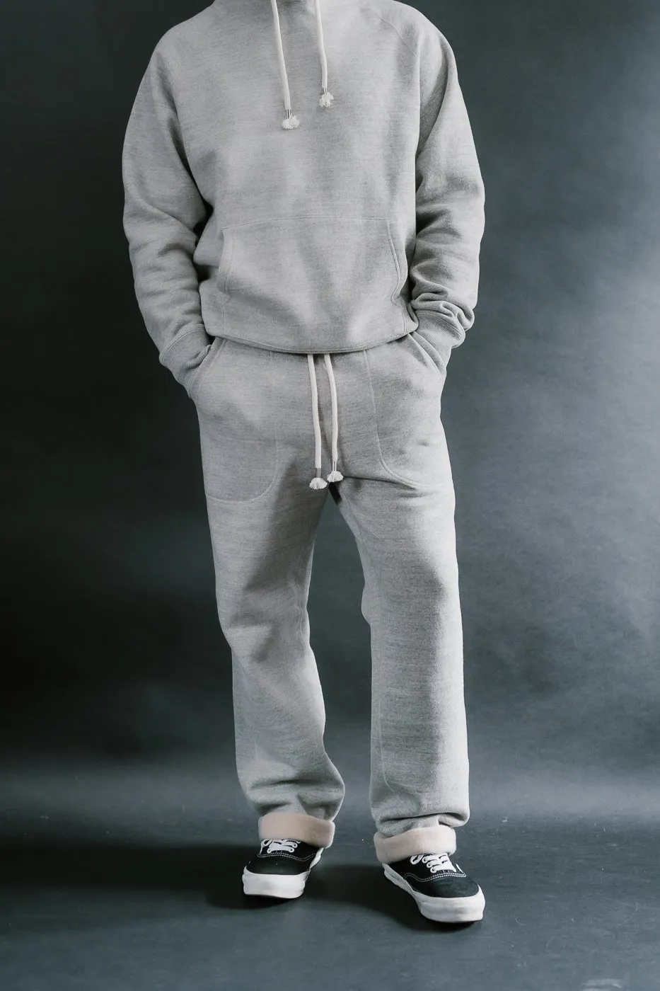 Sweatpants Fleeced Foxfibre® - Heather Grey