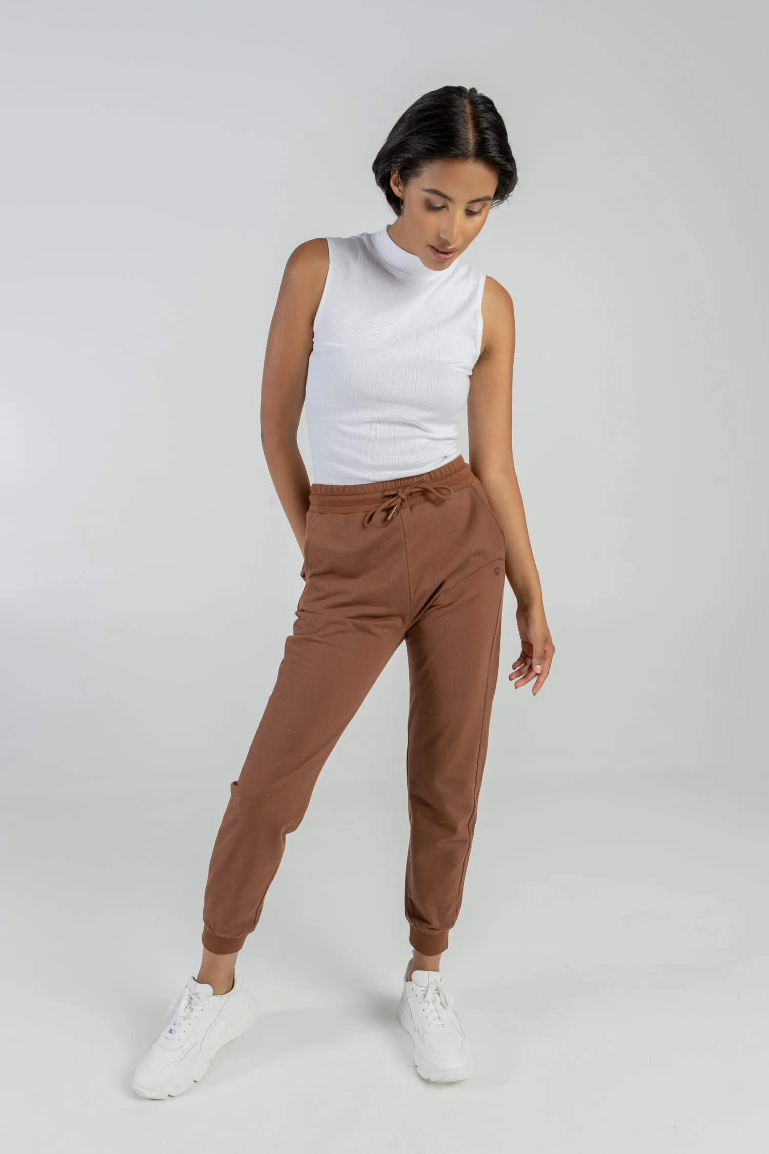 Sweatpants Organic Cotton & Seaweed Brown