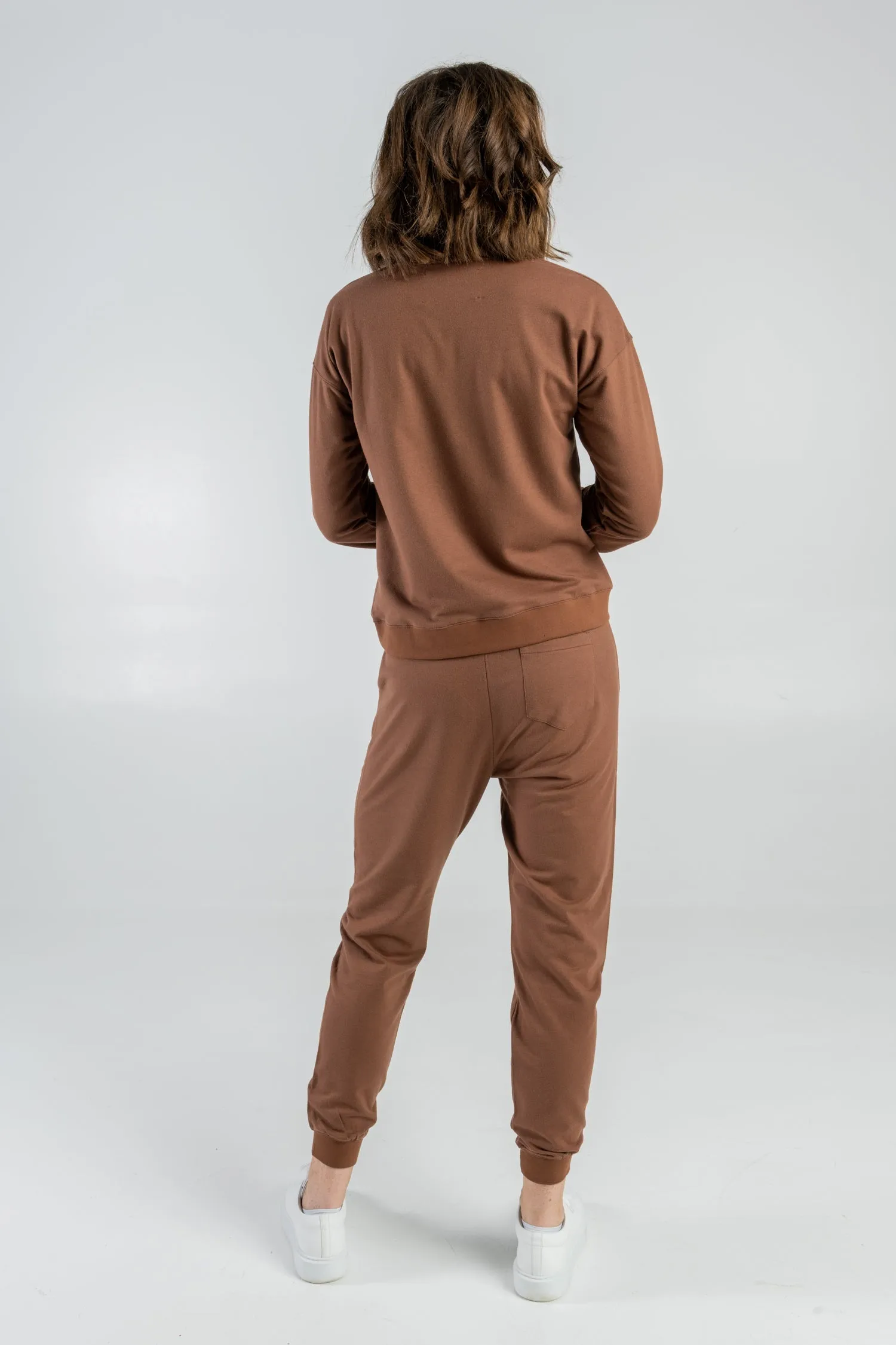 Sweatpants Organic Cotton & Seaweed Brown