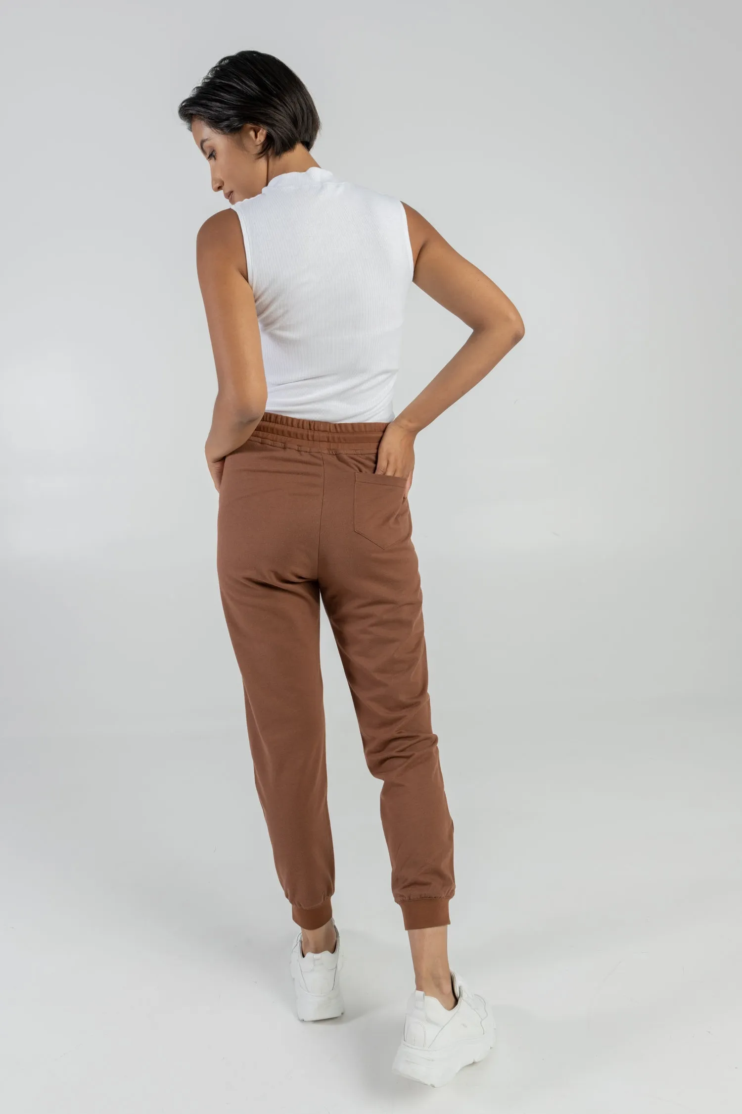 Sweatpants Organic Cotton & Seaweed Brown