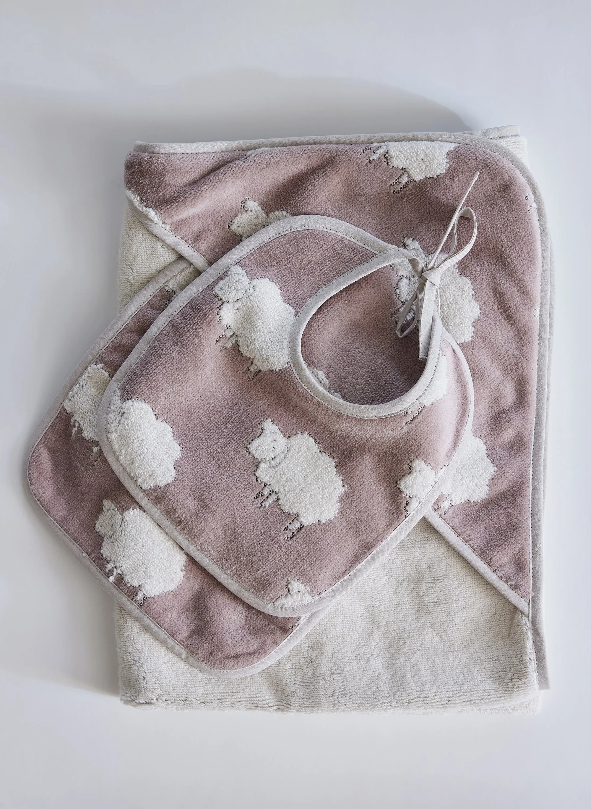 Sweet Sheep Jacquard Bib