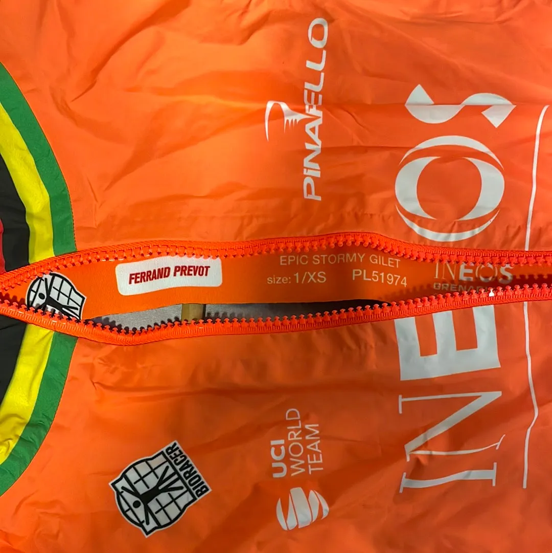 Team Ineos | Bioracer UCI Ex World Champion Orange Epic Stormy Gilet - As New