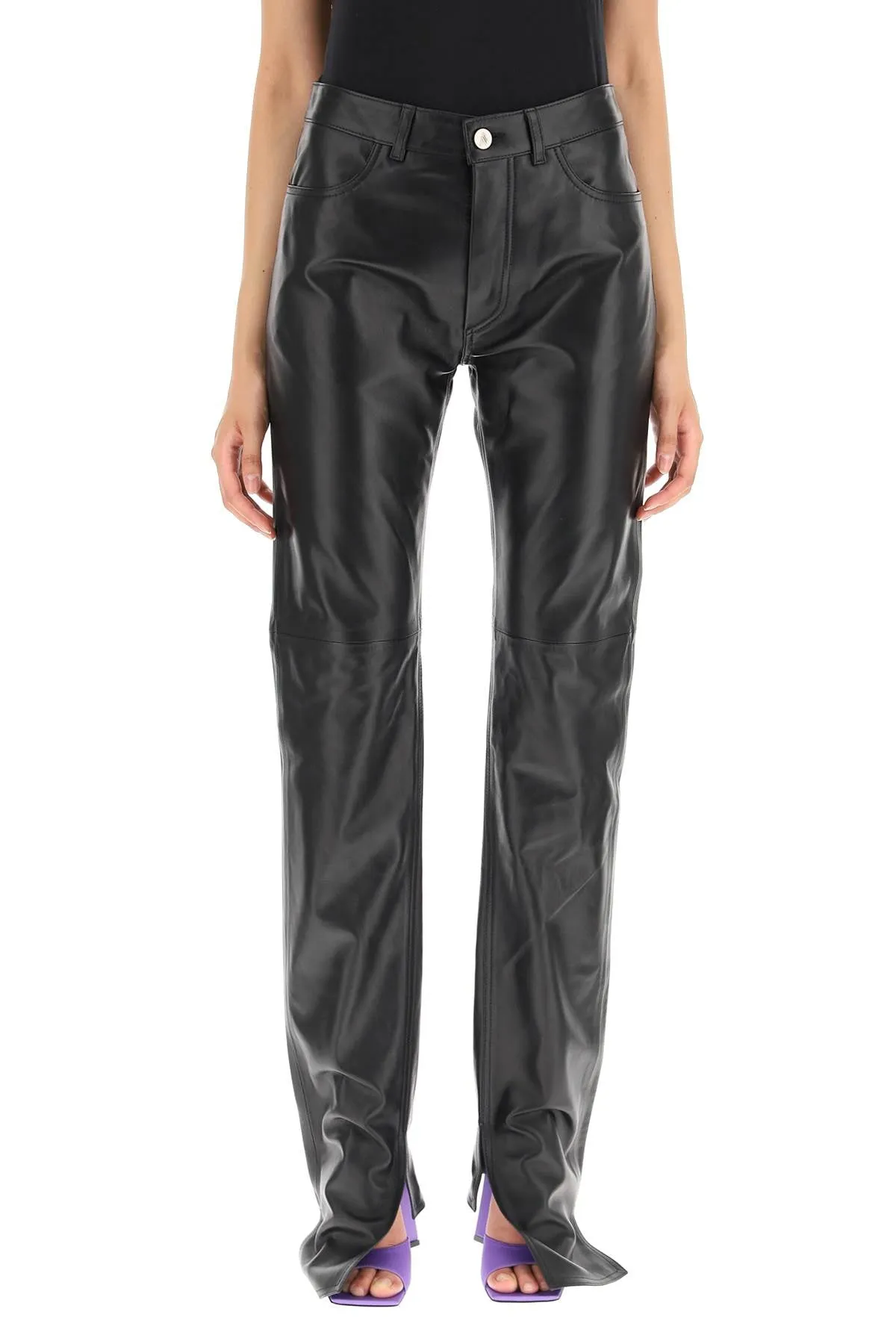 The attico leather pants