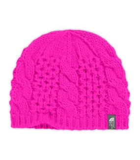 The North Face YOUTH CABLE MINNA BEANIE/Luminous Pink