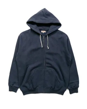 The Real McCoy's MC19125 10 oz. Loopwheel F/Z Parka Navy