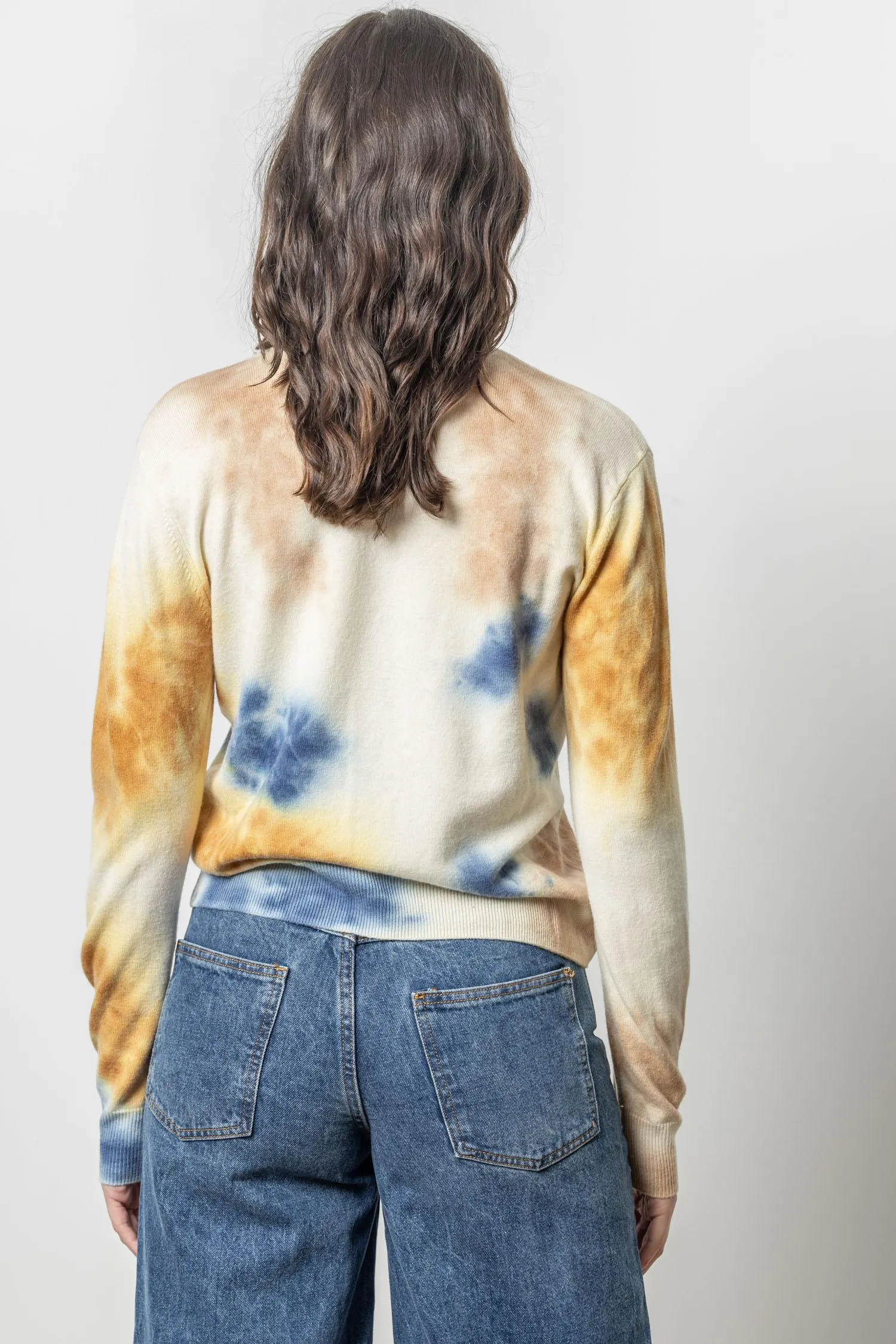 Tie Dyed Cardigan Sweater