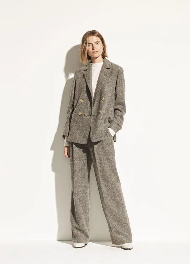 Vince - Pebble Texture Wide Leg Pant in Graphite