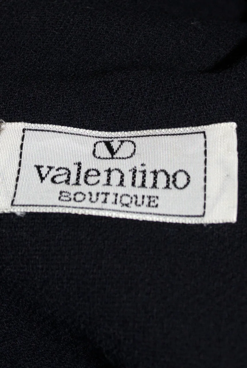 Vintage Valentino Mint condition midnight navy blue swing coat SOLD