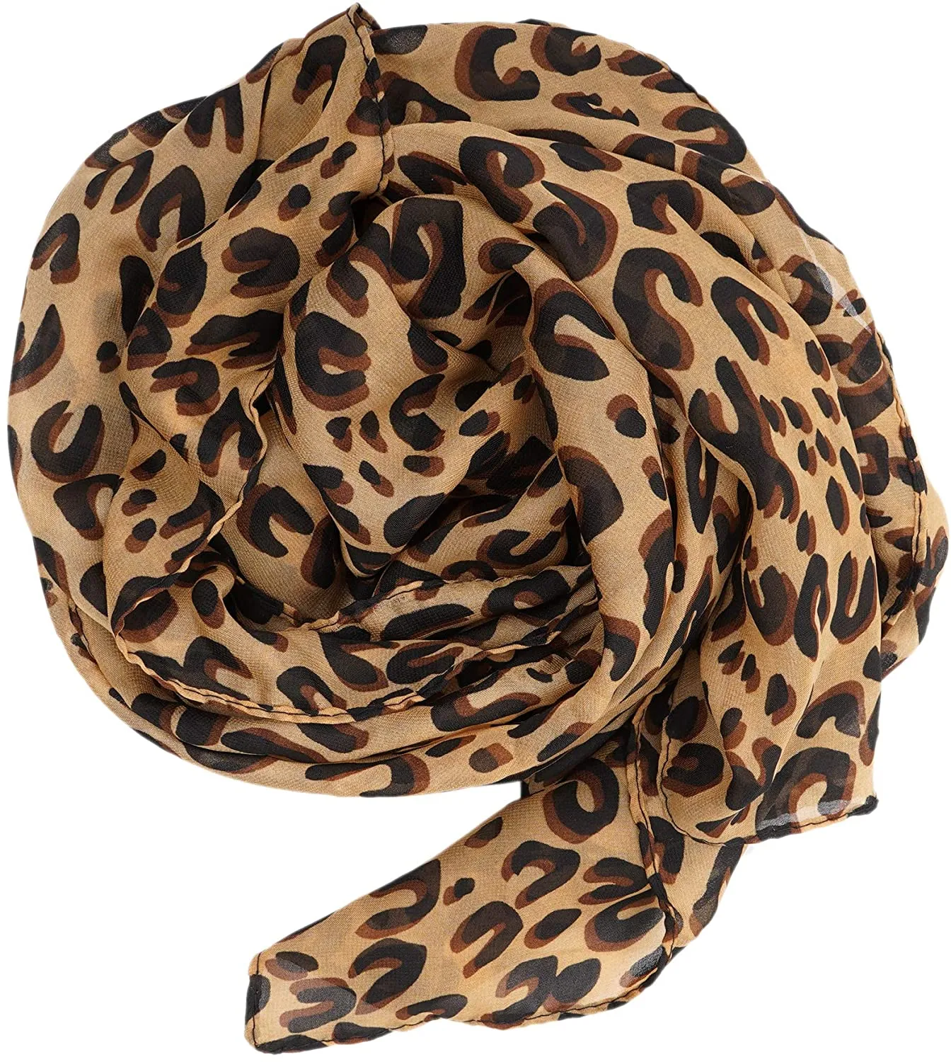 Women's Lightweight Leopard Print Scarf