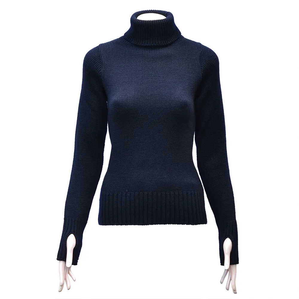 Women's Merino Wool Fitted Submariner Sweater