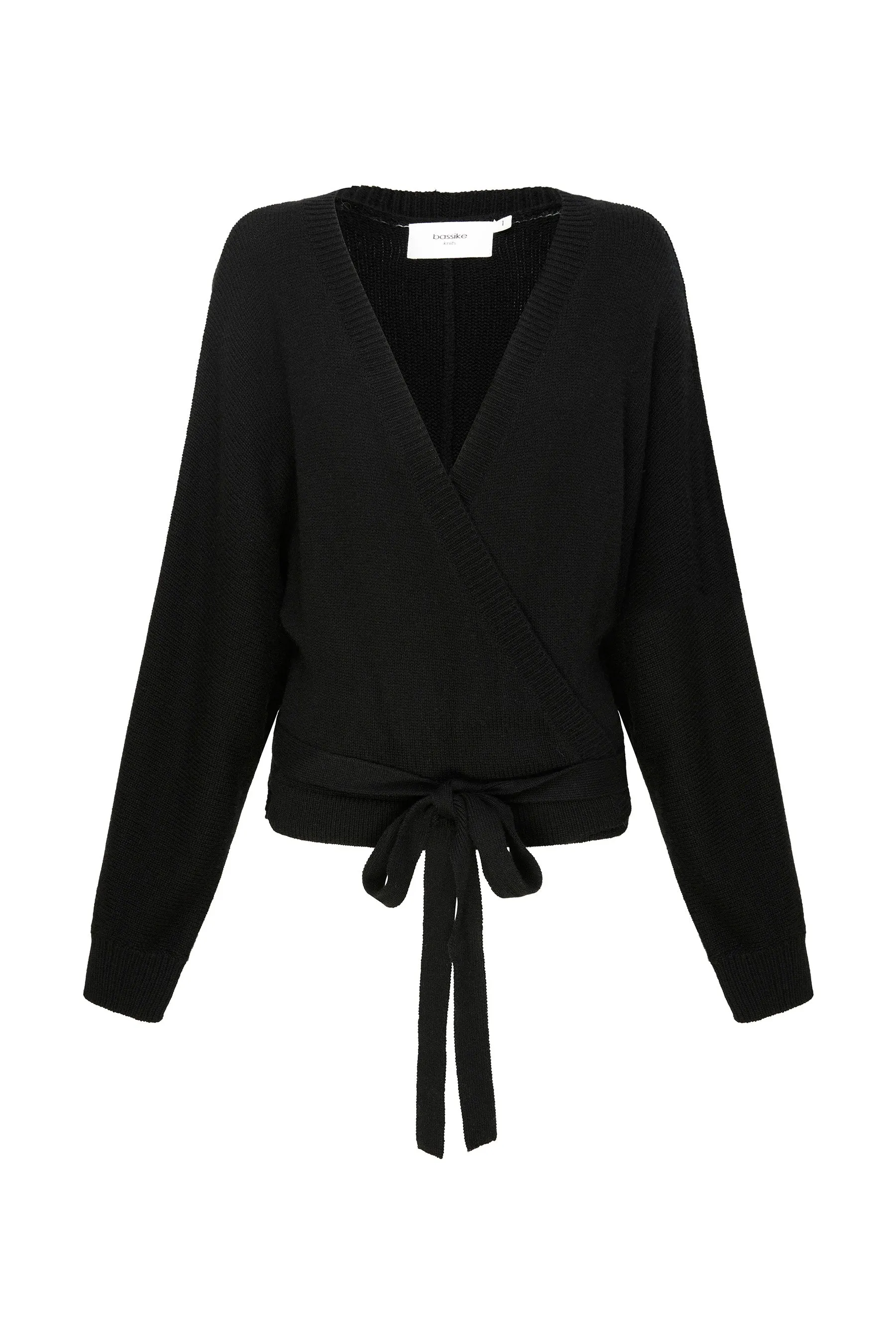 wool cashmere wrap cardigan