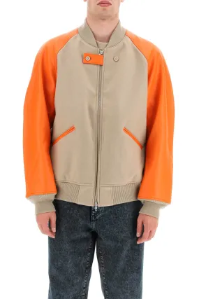 Y-3 Color Block Varsity Bomber Jacket (Size - S)