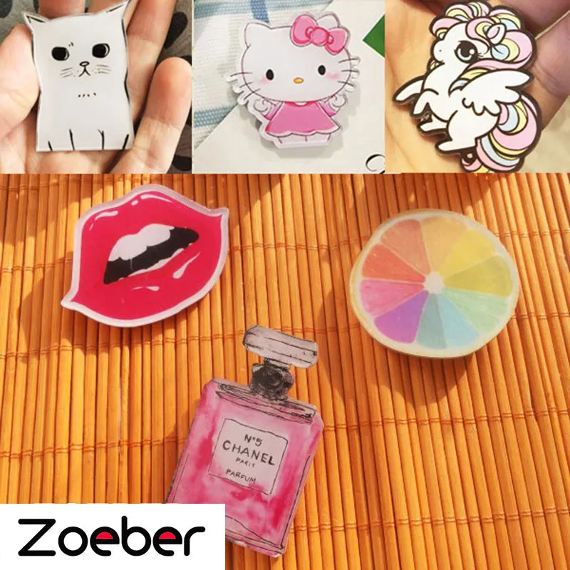 ZOEBER animation cat dog cartoon Anime Brooches bag pins for clothes brooch Batman trousers  animal funny Broche pins female